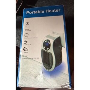 Portable Heater 500 Watt LED Display Timer Auto‎ Power Off Remote Control